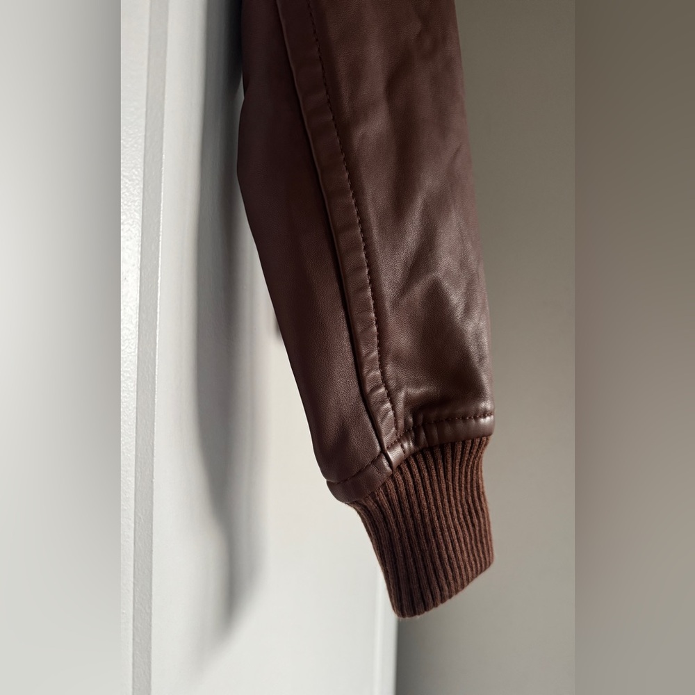 NWT QUINCE 100% Washed Leather Bomber Jacket - Picture 11 of 16